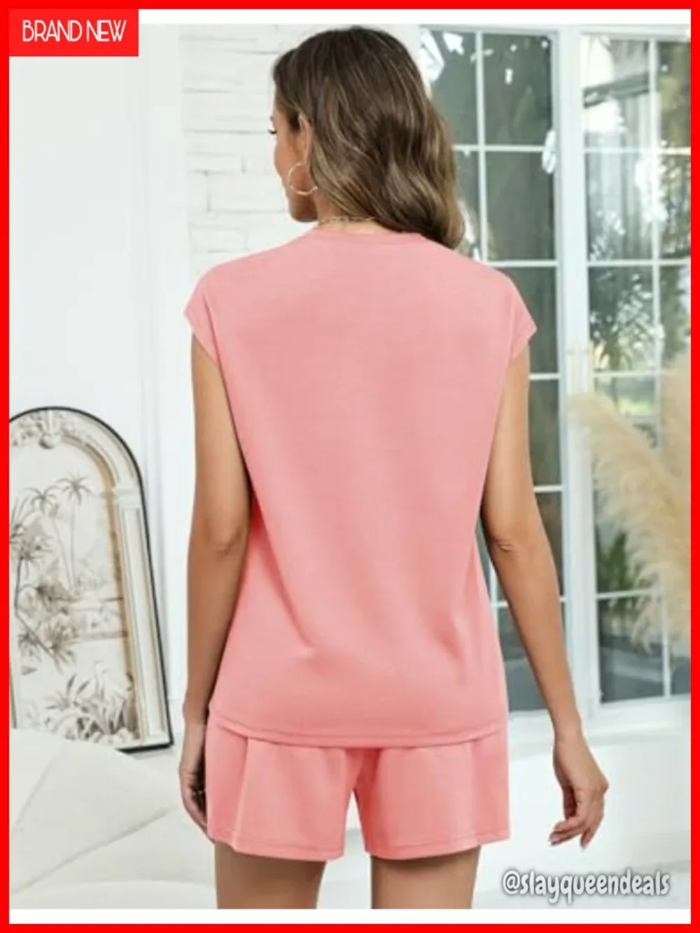 Two Piece Lounge Sets Casual Cap Sleeve Matching Sets